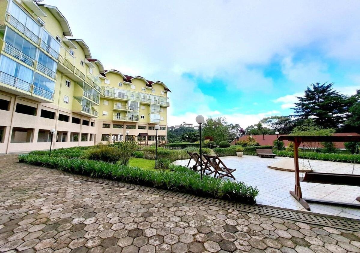 Apartamento Charmoso Com Lareira Campos do Jordão Exterior foto