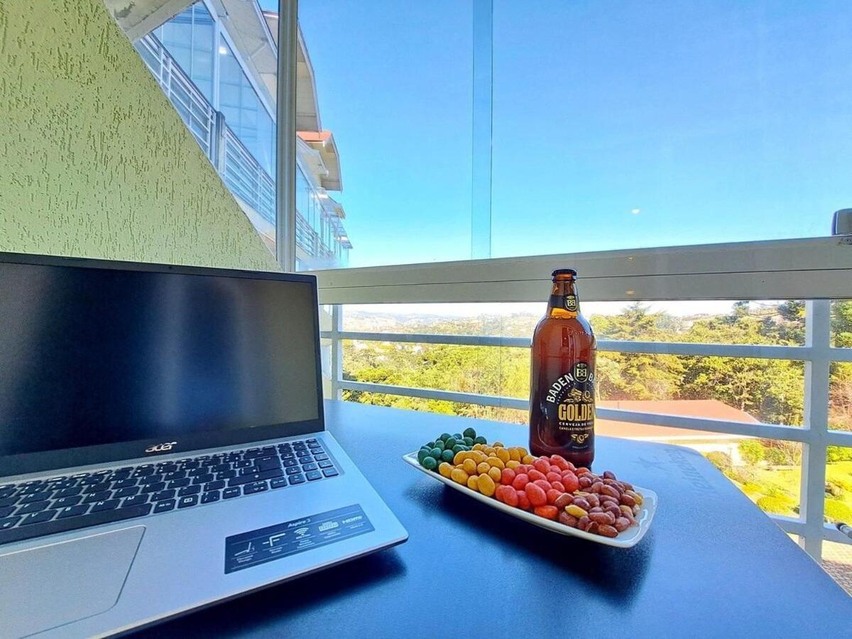 Apartamento Charmoso Com Lareira Campos do Jordão Exterior foto